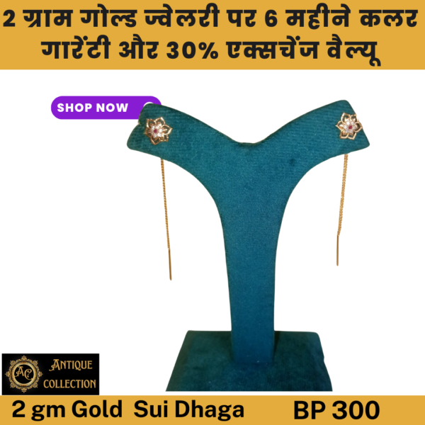 2 Gm Gold Plated Sui Dhaga