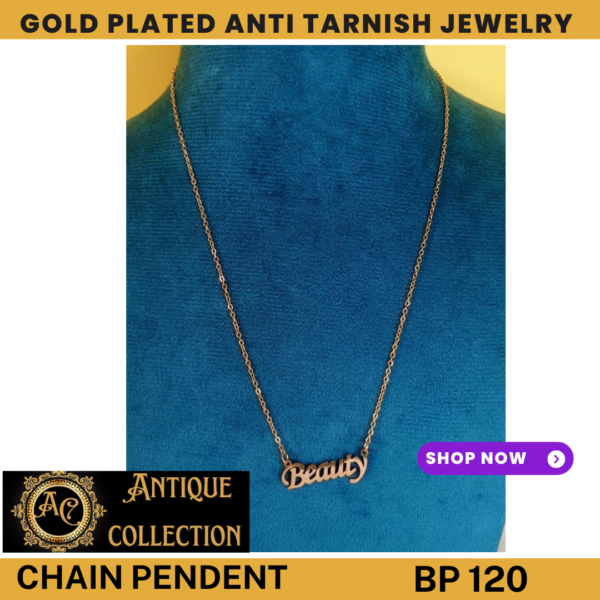 Ant tarnish Beauty Pendent Chain