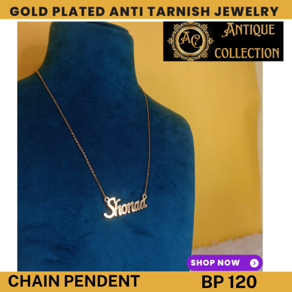 Ant tarnish Shonaa Pendent Chain