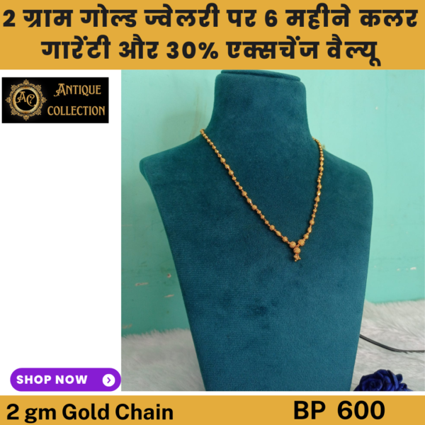 2 Gm Gold Plated Chain