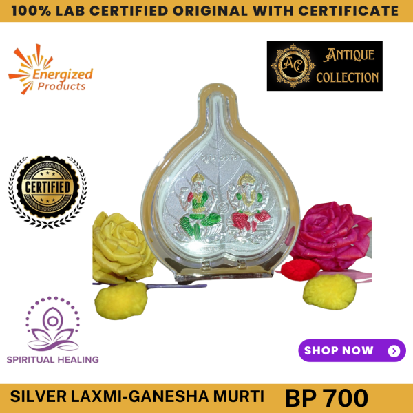 Original Silver Laxmi-Ganesha Murti